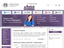 Tablet Screenshot of bialystok.ifmsa.pl